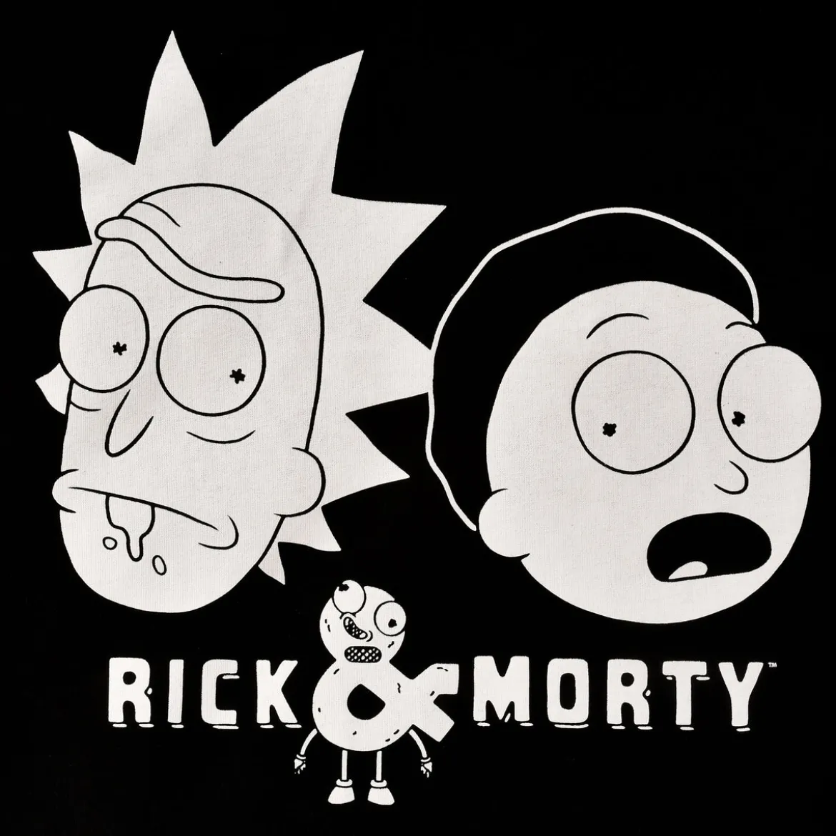 Rick and Morty - Faces Hoodie schwarz