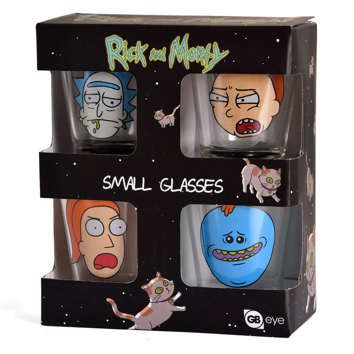 Rick and Morty - Faces Shots Gläserset