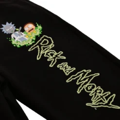 Rick and Morty - Logo Sweathose Glow in the Dark schwarz