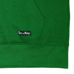 Rick and Morty - Pickle Rick Face Hoodie grün
