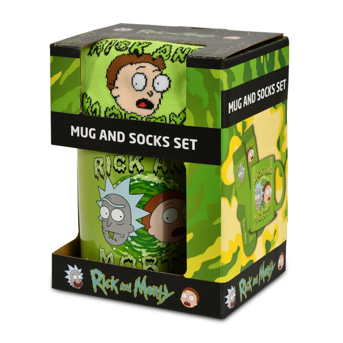 Rick and Morty - Portal Socken und Tasse