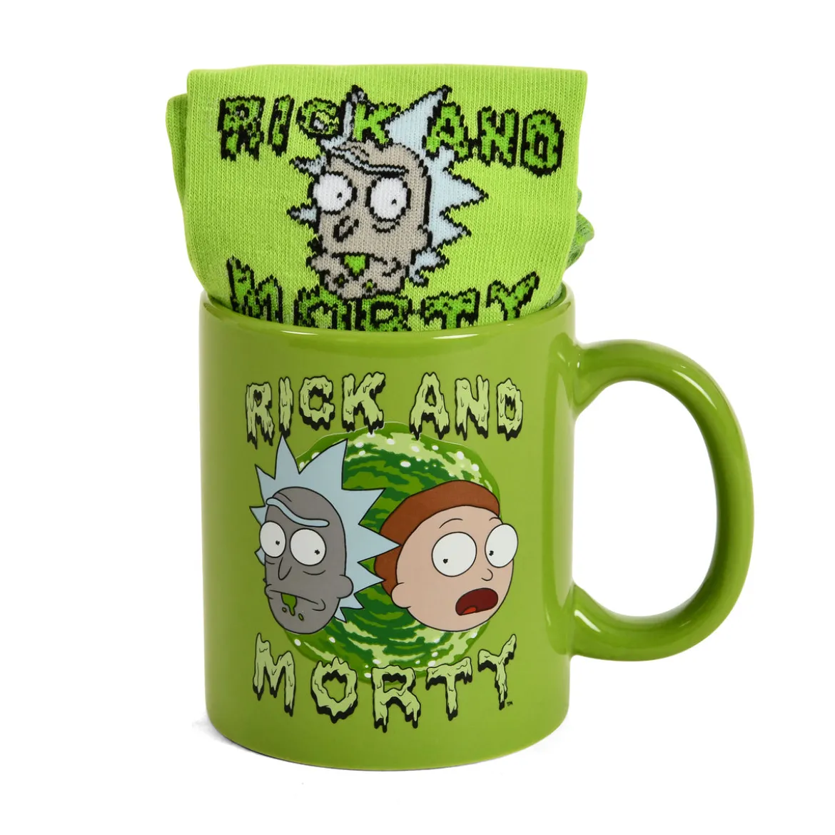 Rick and Morty - Portal Socken und Tasse