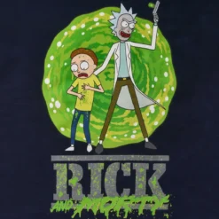 Rick and Morty - Portal T-Shirt blau