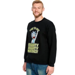 Rick and Morty - Riggity Wrecked Sweater schwarz