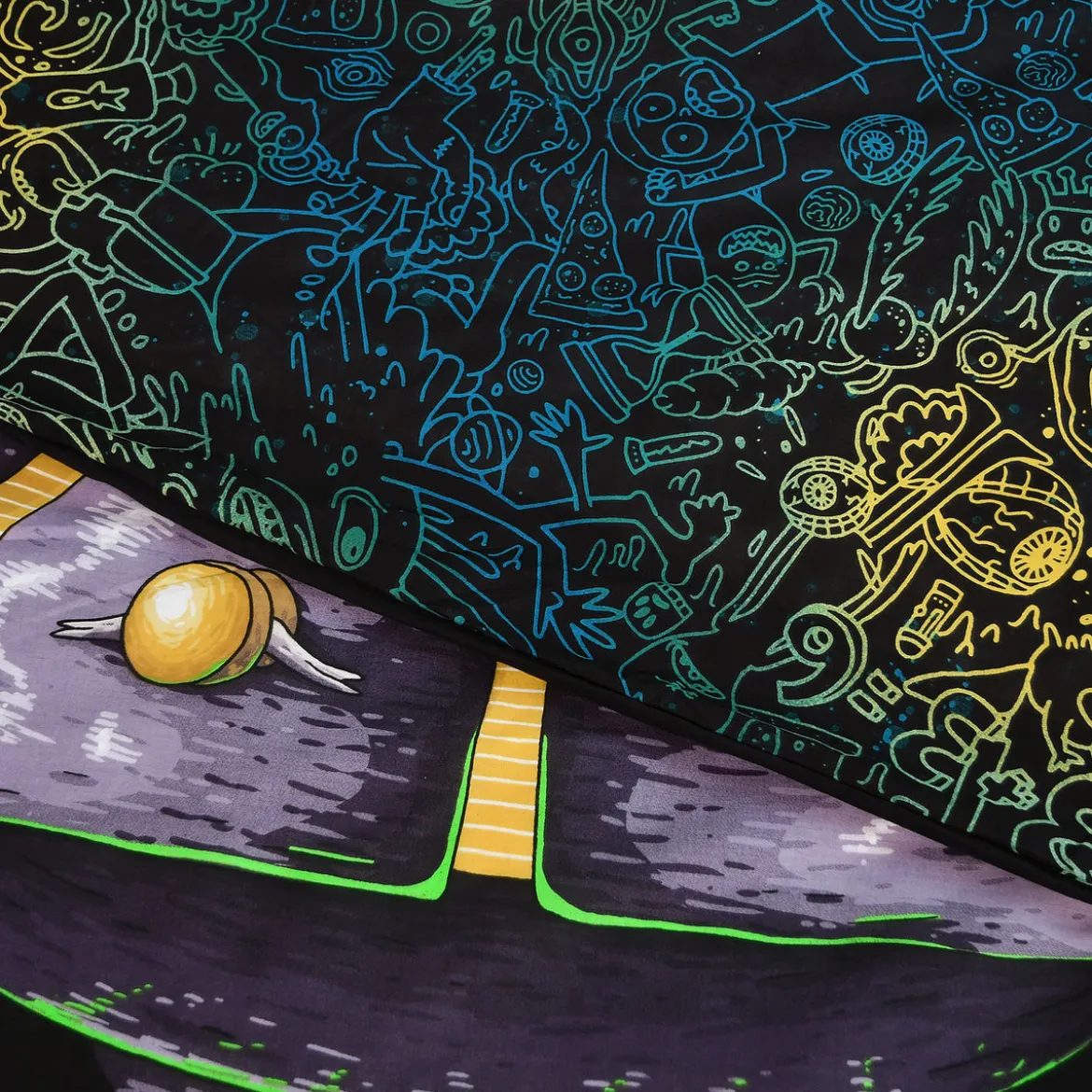Rick and Morty - Space Cruiser Wende-Bettwäsche