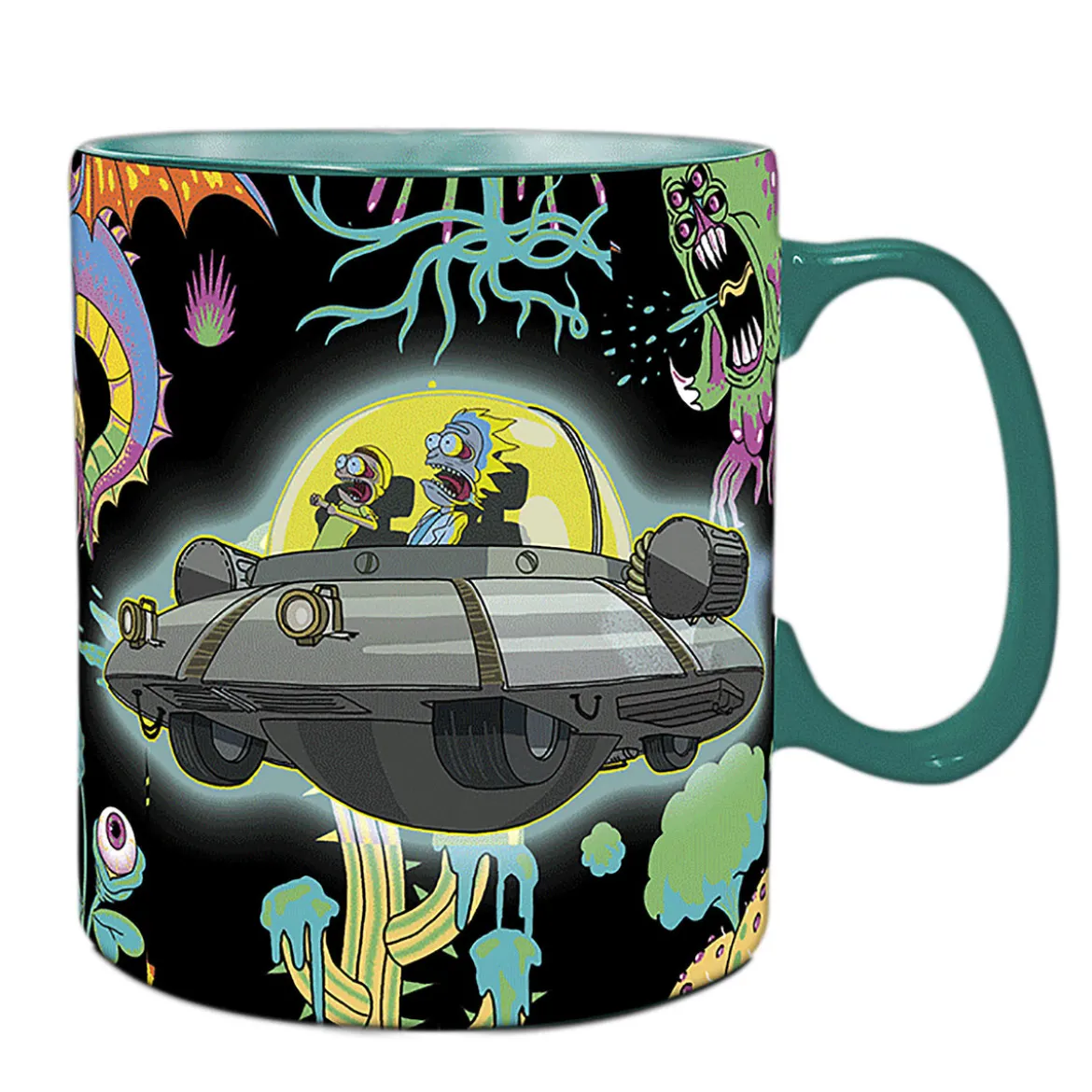 Rick and Morty - Spaceship Thermoeffekt Tasse