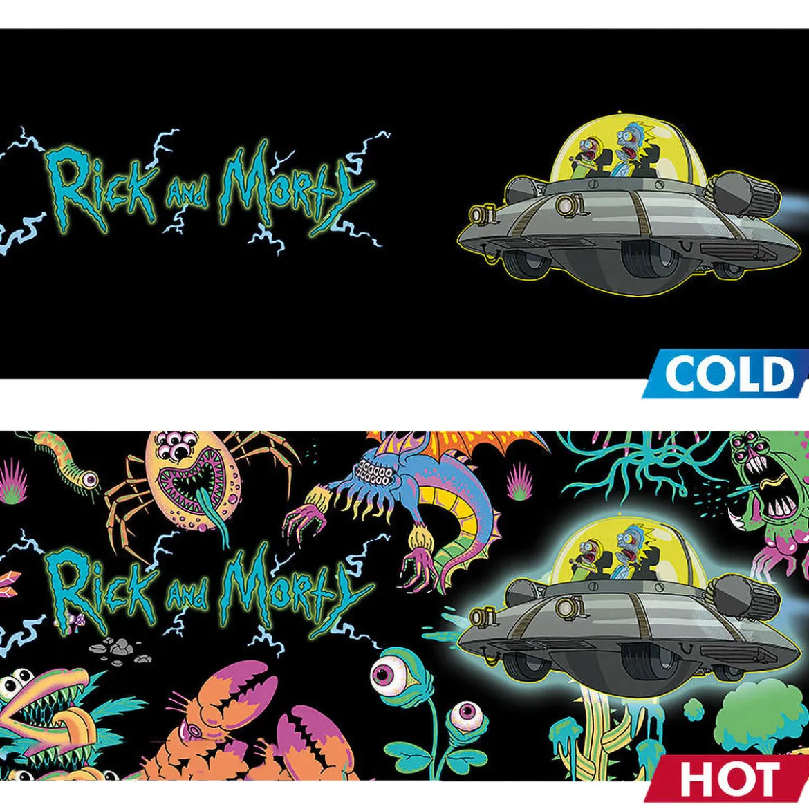 Rick and Morty - Spaceship Thermoeffekt Tasse