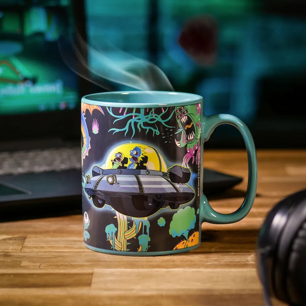 Rick and Morty - Spaceship Thermoeffekt Tasse