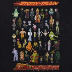 Rick and Morty - Story Train T-Shirt grau
