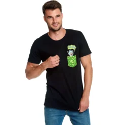 Rick and Morty - Tiny Pocket Rick T-Shirt schwarz