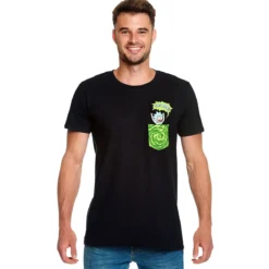 Rick and Morty - Tiny Pocket Rick T-Shirt schwarz