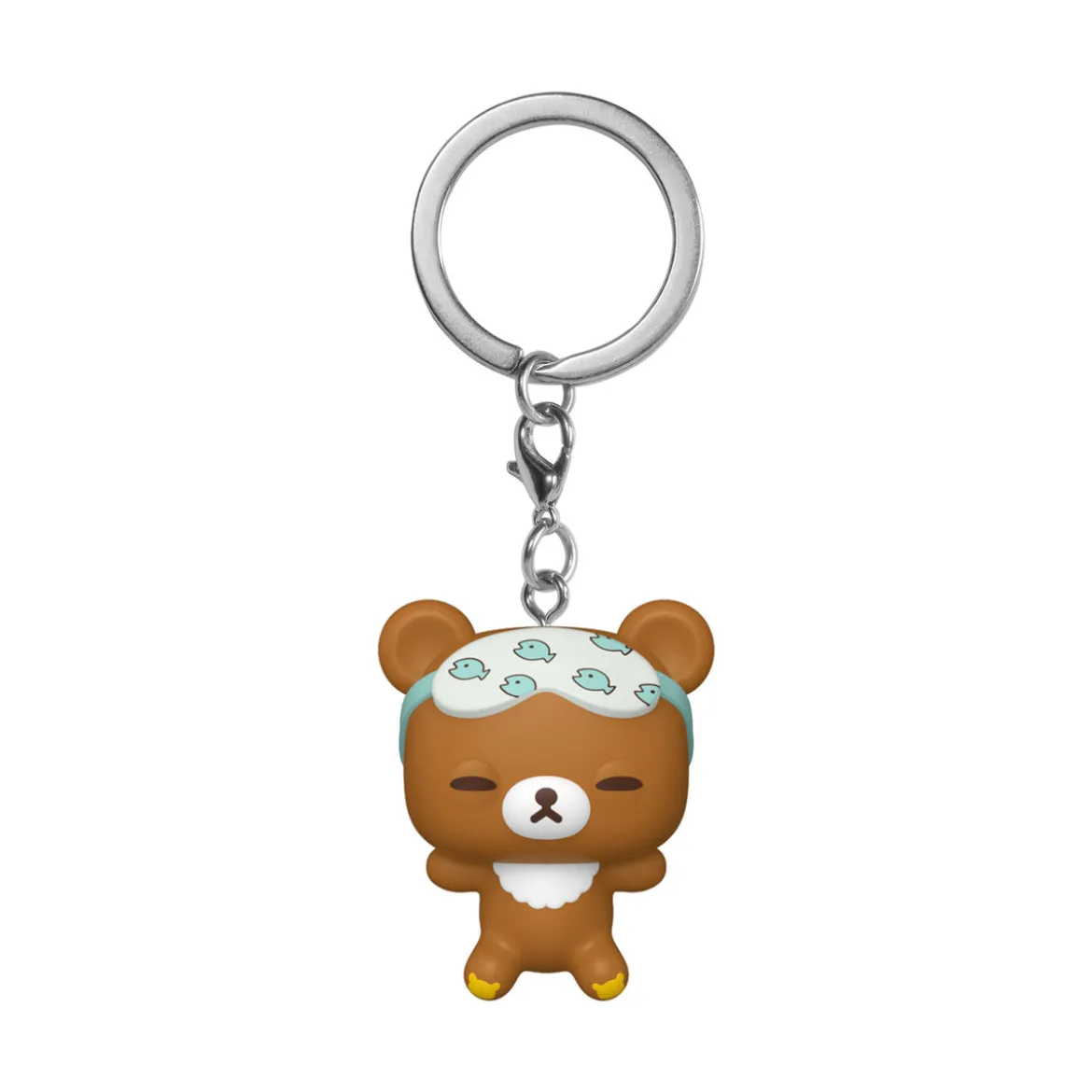 Rilakkuma- Chairoikoguma Sleepy Funko Pop Schlüsselanhänger