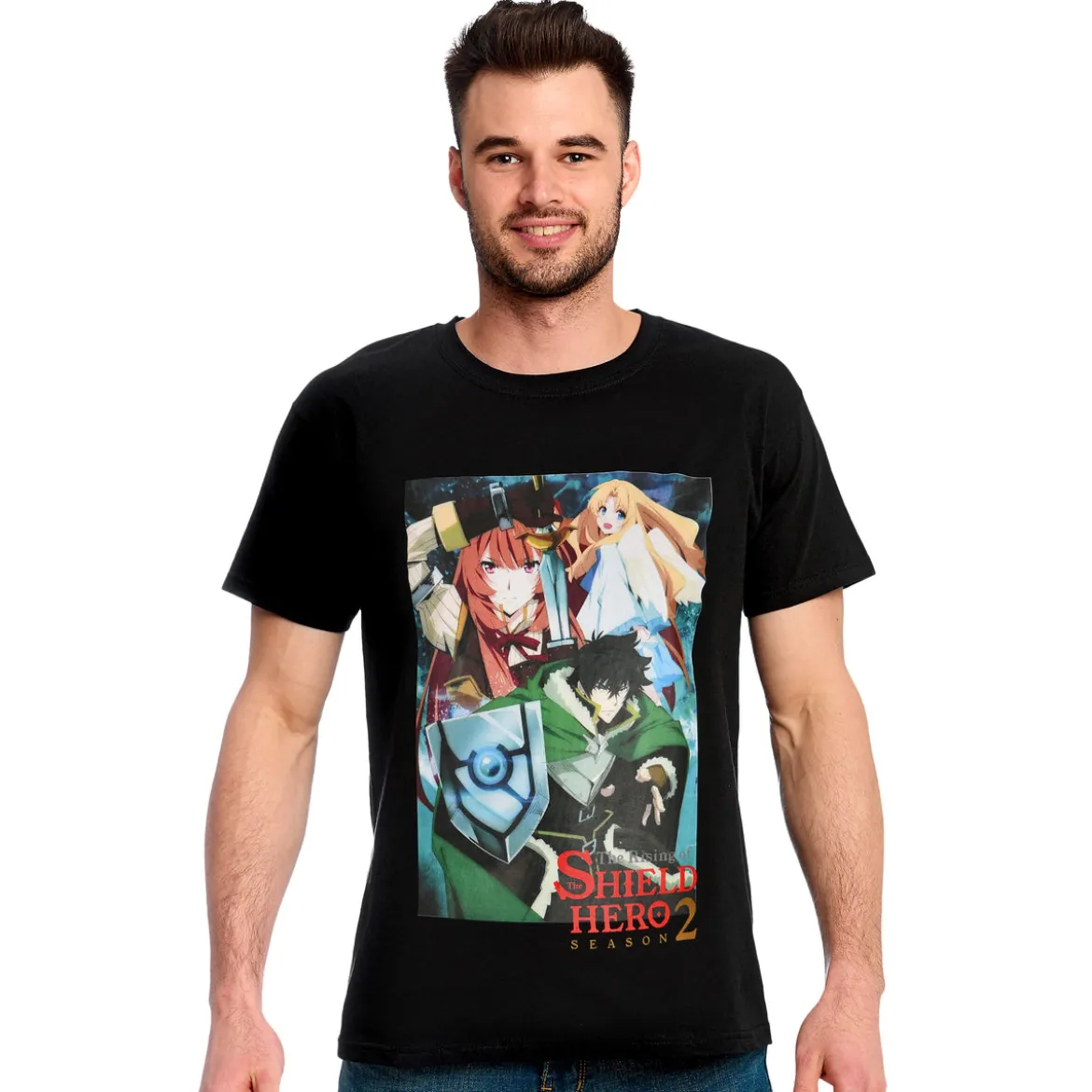 Rising of the Shield Hero - Crew T-Shirt schwarz