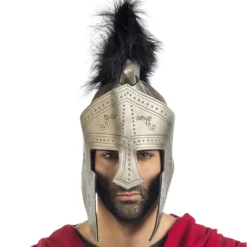 Ritterhelm mit Kamm - Kostümzubehör