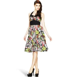 Rockabilly Neckholder Kleid B-Movie