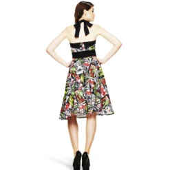 Rockabilly Neckholder Kleid B-Movie