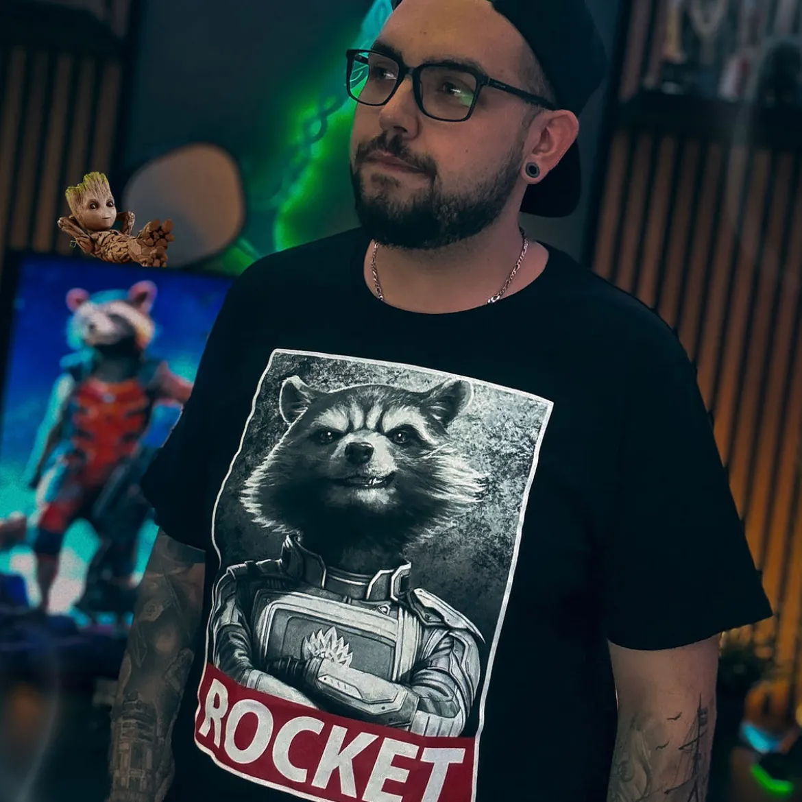 Rocket Raccoon T-Shirt schwarz - Marvel