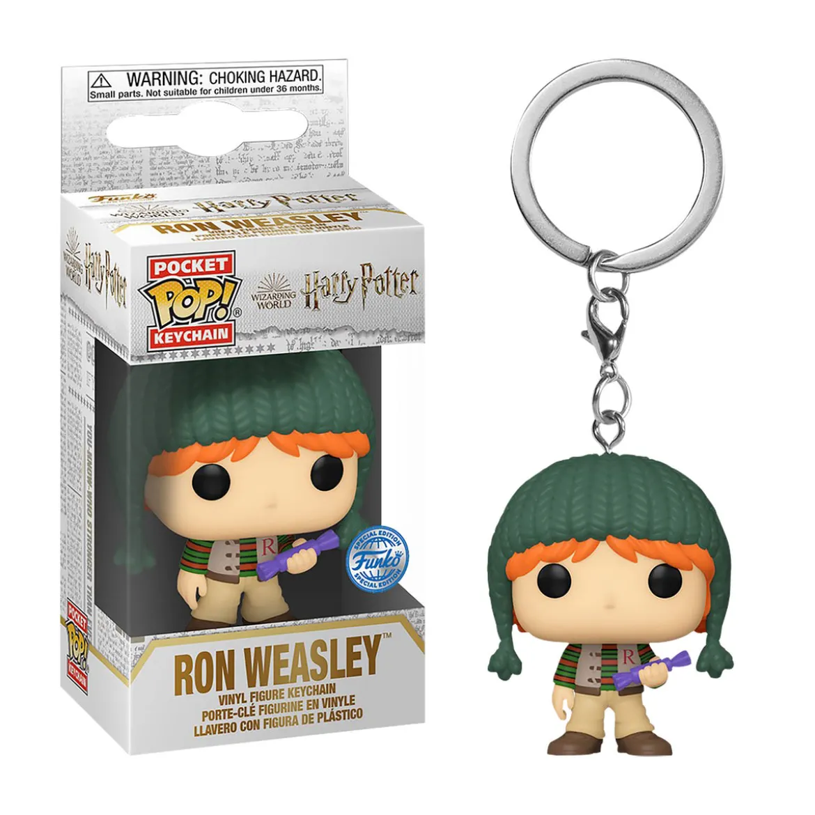 Ron Holiday Funko Pop Schlüsselanhänger - Harry Potter