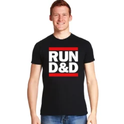 Run D&D T-Shirt schwarz für Dungeons & Dragons Fans