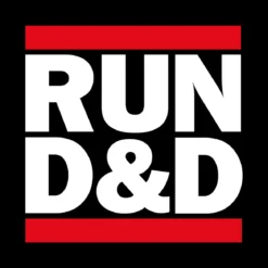 Run D&D T-Shirt schwarz für Dungeons & Dragons Fans