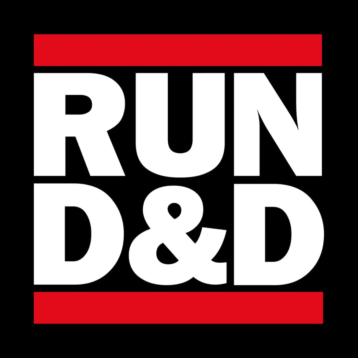 Run D&D T-Shirt schwarz für Dungeons & Dragons Fans