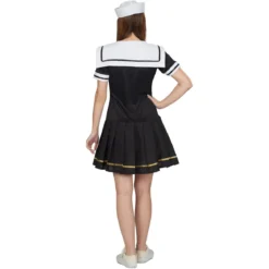 Sailor Girl Kostüm Damen schwarz