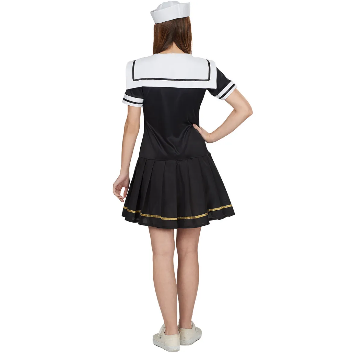 Sailor Girl Kostüm Damen schwarz