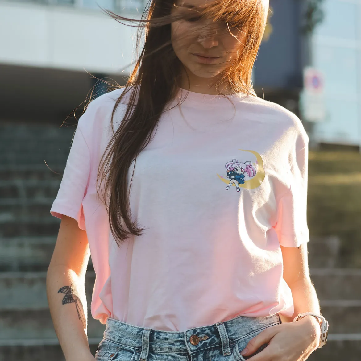 Sailor Moon Chibiusa T-Shirt rosa