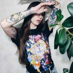 Sailor Moon - Crew T-Shirt schwarz