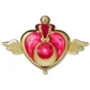 Sailor Moon - Crisis Moon Compact Verwandlungsbrosche mit Licht- und Soundeffekten