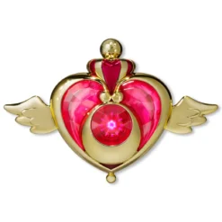 Sailor Moon - Crisis Moon Compact Verwandlungsbrosche mit Licht- und Soundeffekten
