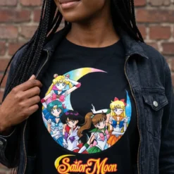 Sailor Moon - Sailor-Kriegerinnen T-Shirt Damen schwarz
