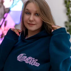 Sailor Moon - Silhouette Hoodie blau