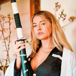 Sanemi Katana Replik mit Saya für Demon Slayer Fans