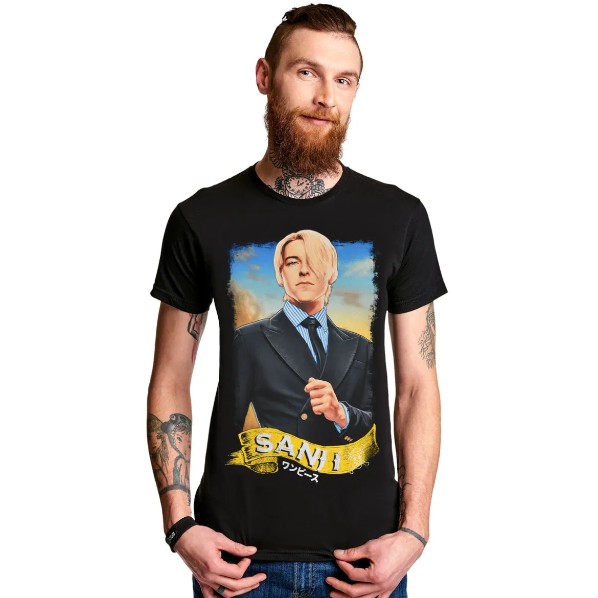 Sanji T-Shirt schwarz - One Piece