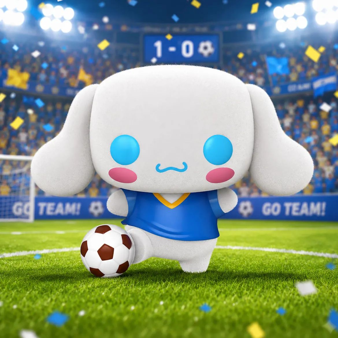 Sanrio - Cinnamoroll mit Fußball Hello Kitty and Friends Funko Pop Figur