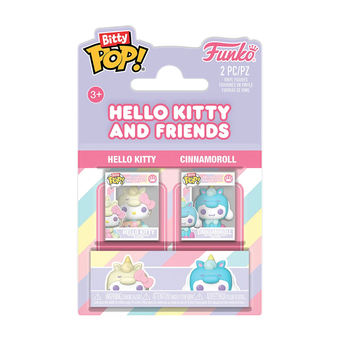 Sanrio - Hello Kitty und Cinnamoroll Funko Bitty Pop 2er Figuren Set