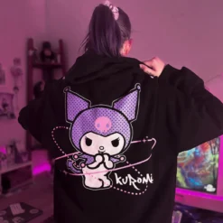 Sanrio - Kuromi Hoodie schwarz