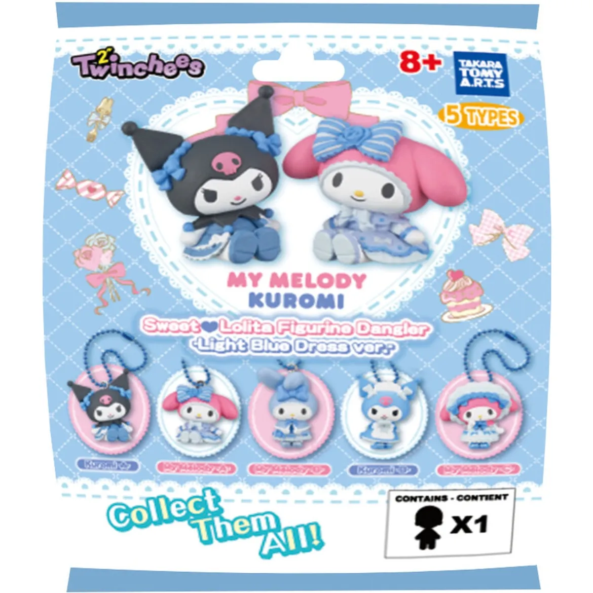 Sanrio - My Melody und Kuromi Sweet Lolita Mystery Twinchees Anhänger