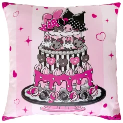 Sanrio Pink Black Party Series Kissen Kuromi & My Melody 35