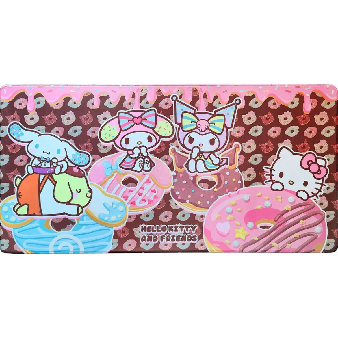 Sanrio Pink Black Party Series XXL Mousepad Hello Kitty &