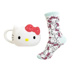 Sanrio Set 3D Tasse und Socken Hello Kitty
