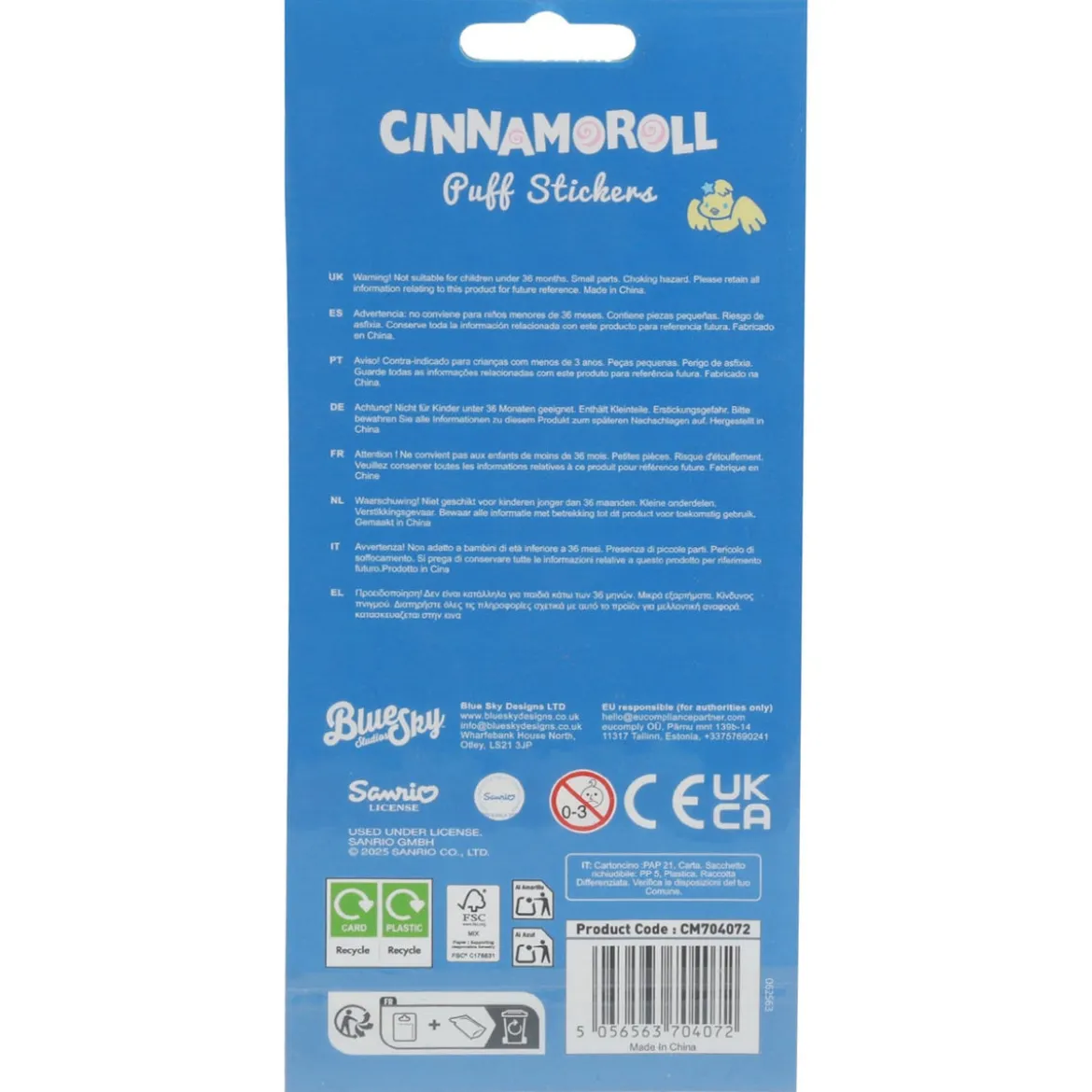 Sanrio Sticker-Set Cinnamoroll