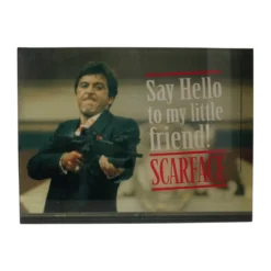Scarface Glasposter Say Hello 40 x 30 cm