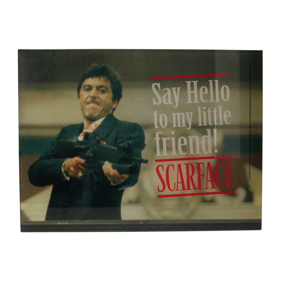 Scarface Glasposter Say Hello 40 x 30 cm