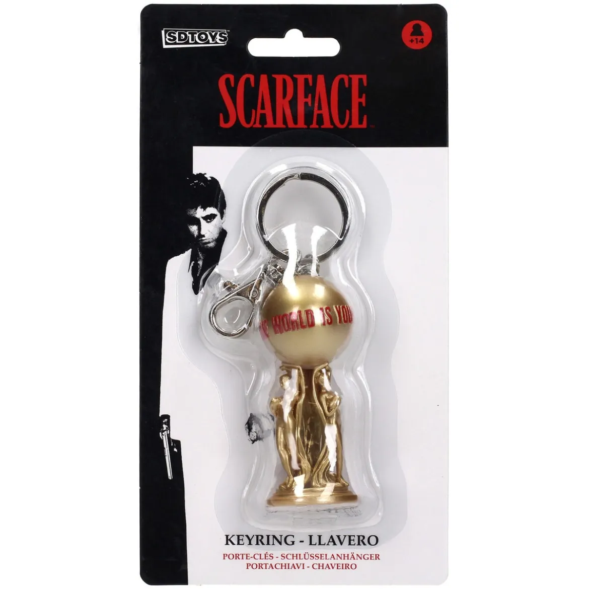 Scarface Schlüsselanhänger The World is Yours 2 cm