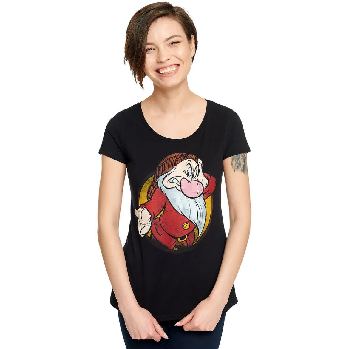 Schneewittchen - Brummbär T-Shirt Damen schwarz
