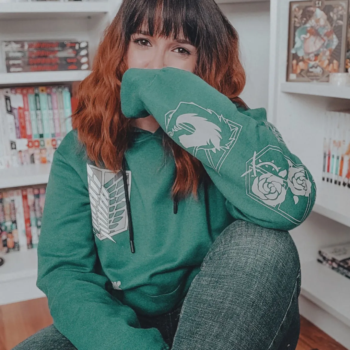 Scout Symbol Military Hoodie grün - Attack on Titan