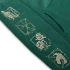 Scout Symbol Military Hoodie grün - Attack on Titan