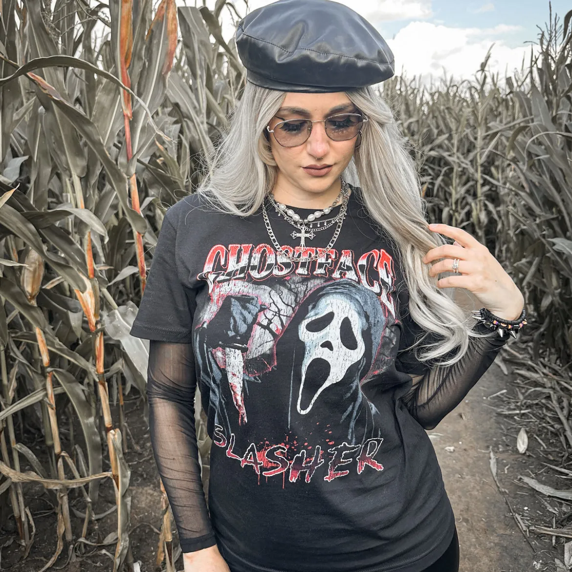 Scream Ghost Face - Slasher T-Shirt schwarz